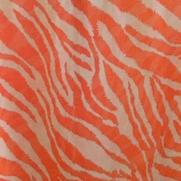 Orange and lace blouse. Size M-L. I Z Byer brand - Picture 7 of 9